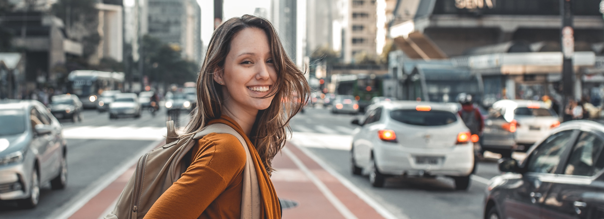 Travel nurse enjoying the city